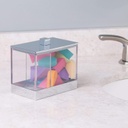 Clarity Divided Canister Clear/ Chrome