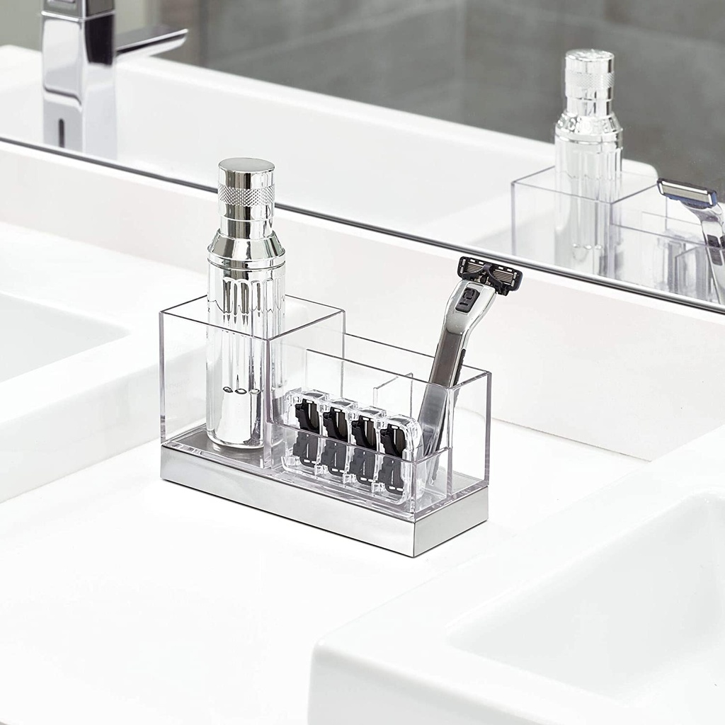 Clarity Vanity Center Clear/ Chrome