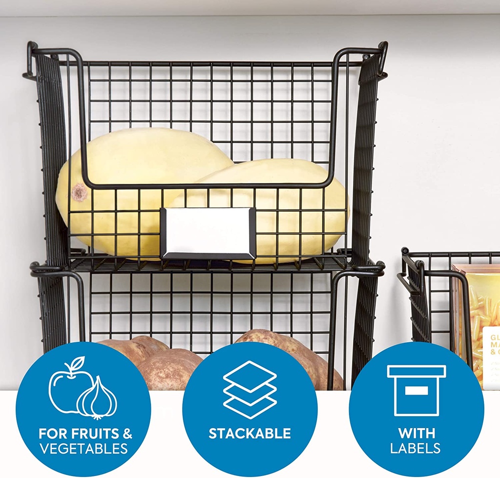 Classico Stackable Pantry Basket 12 Inch