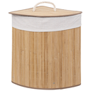 Corner Bamboo Laundry Basket