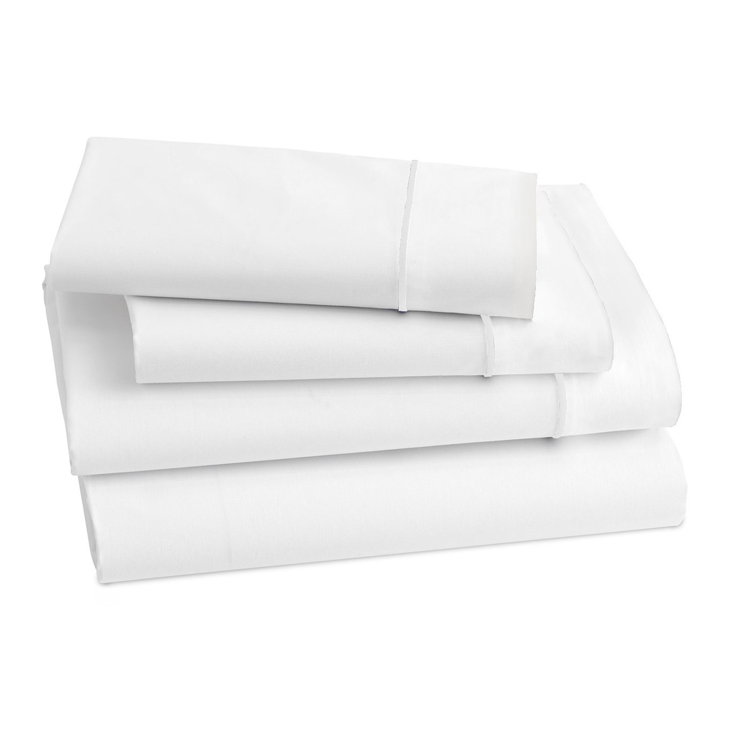 Lagos Twin Flat Sheet White