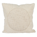 Sherpa & Embroidery Pillow 20in