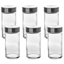 Glass Spice Jar set 6pc