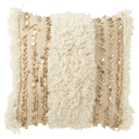 Tufted Sequin Pillow Cream Gold 18in