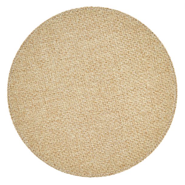 Faux Basket Weave Bleached Placemat