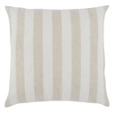 Atwater Ivory Natural Striped Pillow 26x26in