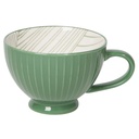 Stamped Latte Mug Elm Green 14 oz