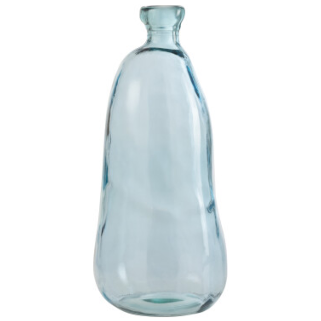 Olivia Light Blue Glass Vase 20in