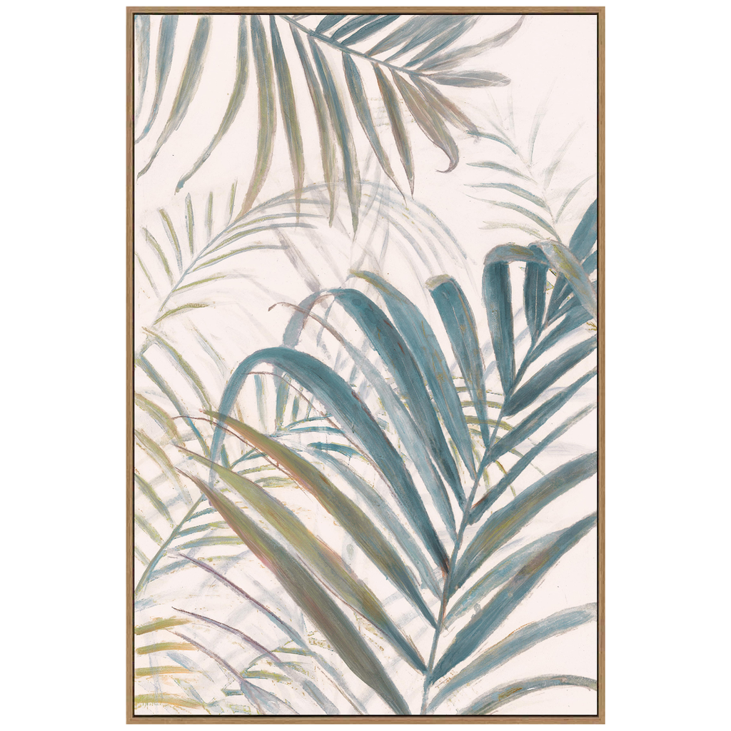 Soothing Palms 1 Framed Canvas 24WX36H