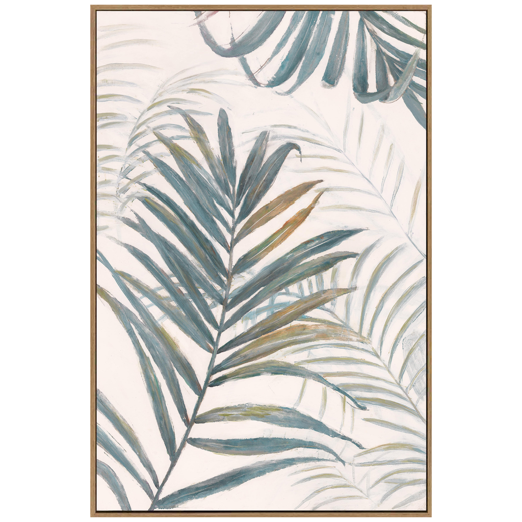 Soothing Palms II Framed Canvas 24WX36H