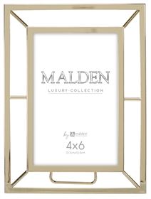 [168909-BB] Gold Modern Pierced Frame 5x7