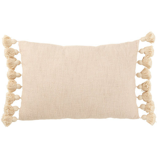 [171651-BB] Peach Tassel Pillow 23x15in