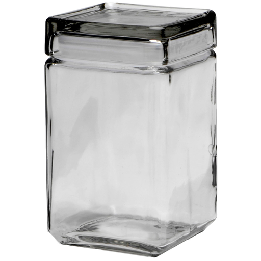 [172051-BB] Anchor Hocking Stackable Jar with Glass Lid 1.5qt