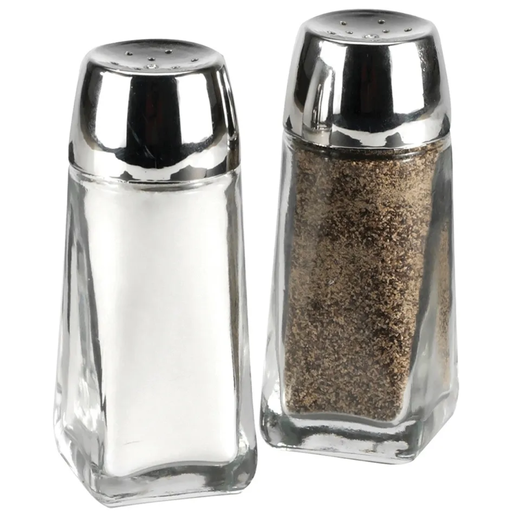 [172058-BB] Anchor Hocking Continental Salt & Pepper Shakers 4.25in