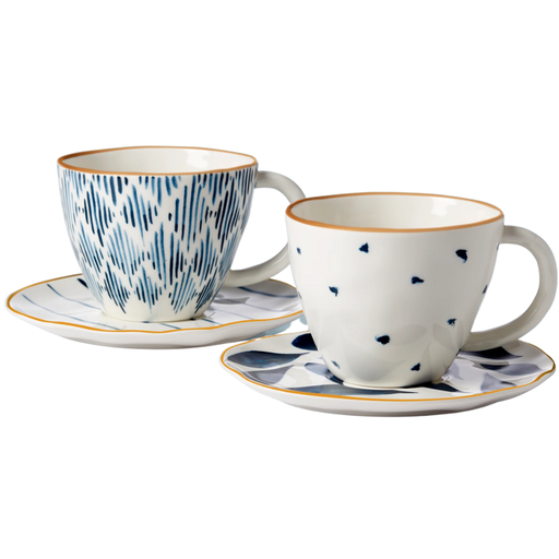 [173230-BB] Lenox Blue Bay Tea Cup & Saucer Set