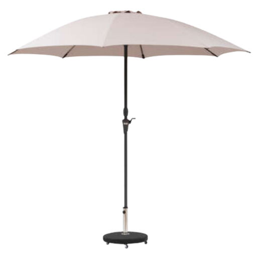 [173760K-BB] Sisko Taupe Outdoor Umbrella 9ft with Base