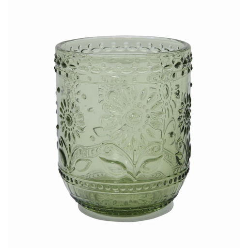 [174759-BB] Verdant Embossed Water Glass 12oz
