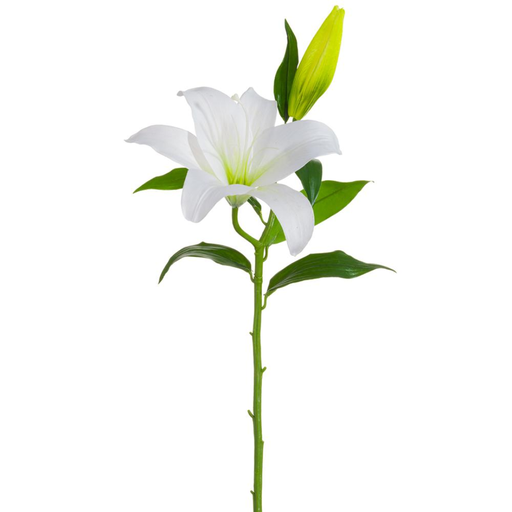 [174962-BB] Large Casablanca Lily Spray White 26in