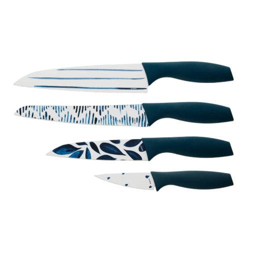 [174892-BB] Lenox Blue Bay Printed Knife Set of 4
