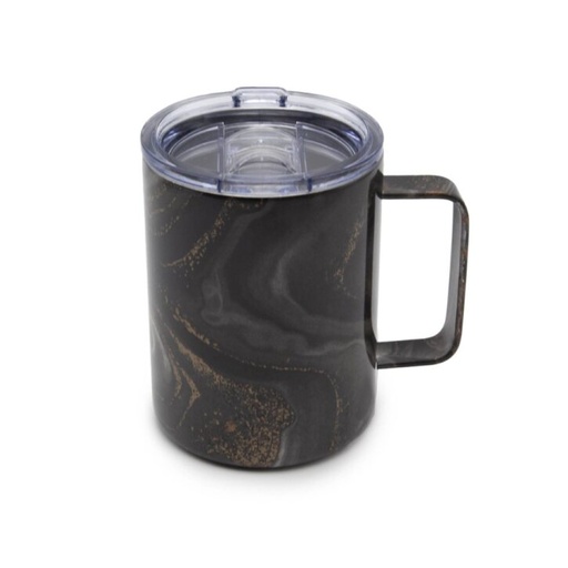 [174922-BB] Geo Coffee Mug 16oz Black Set of 2