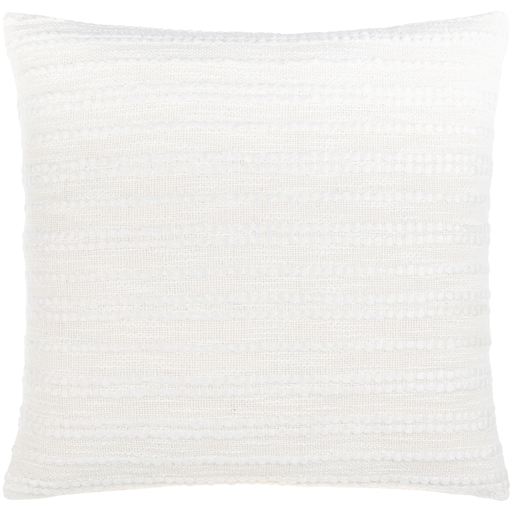 [177190-BB] Weaver Pillow White 22in 