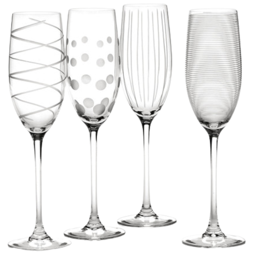 [178956-BB] Cheers Champagne Flute Set 4pc