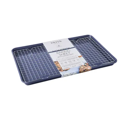 [179879-BB] Core Home Nonstick Sheet Pan with Cooling Rack Milestone 11x17in