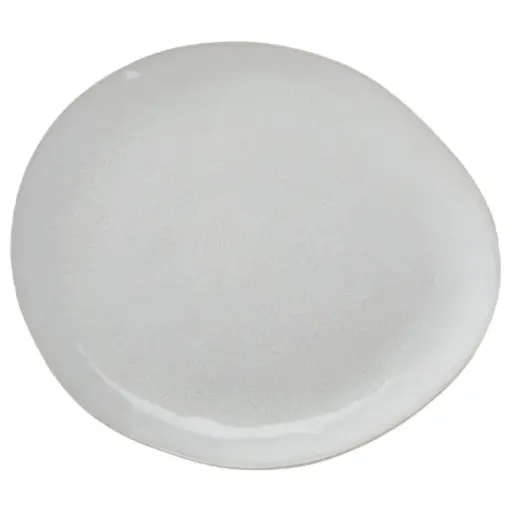 [180434-BB] Margo Oval Platter White 13.5x8in