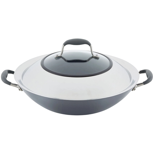 [159414-BB] Anolon Advanced Moonstone Covered Wok 14in
