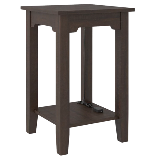 [159503-BB] Camiburg Chairside End Table Warm Brown
