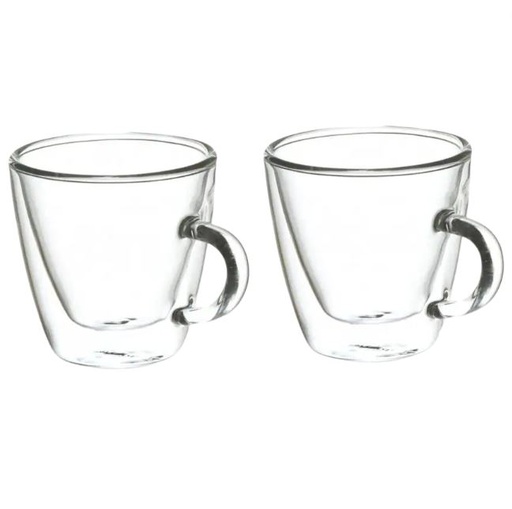 [164573-BB] Grosche Turin Espresso Cups Double Walled 4.7oz Set of 2