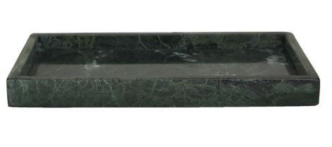 [165903-BB] Green Marble Tray 14in