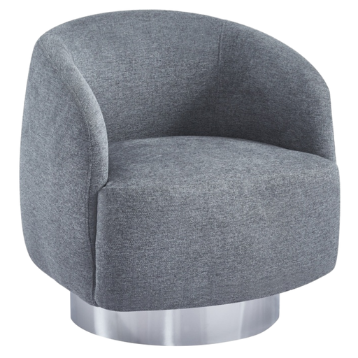 [166038-BB] Harper Swivel Chair Grey
