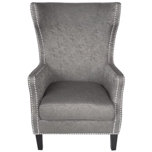 [166732-BB] Roma Wingback Chair Storm