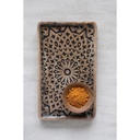 Hand-Carved Mango Wood Tray 16x9in
