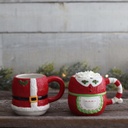 Mr & Mrs Clause Novelty Mug Set Red
