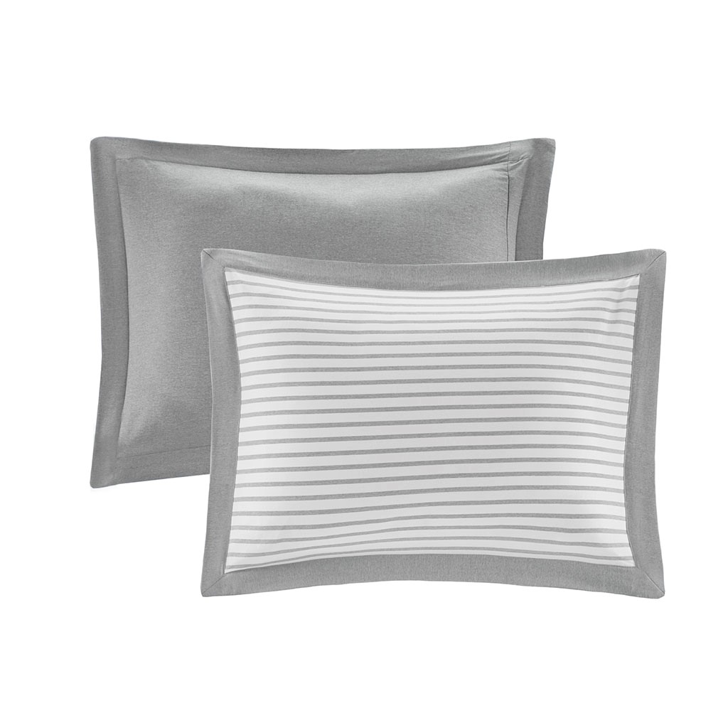 Hayden King Reversible Comforter Set Grey