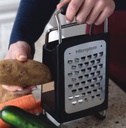 Microplane Specialty Box Grater, 4 Sided Black
