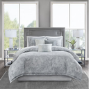 Emory Queen Comforter Set Grey