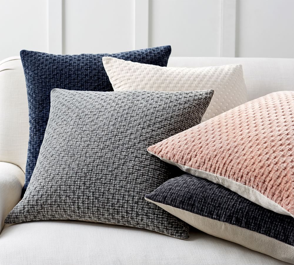 Macie Stone Gray Pillow 22X22in 