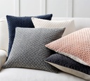 Macie Stone Gray Pillow 22X22in 