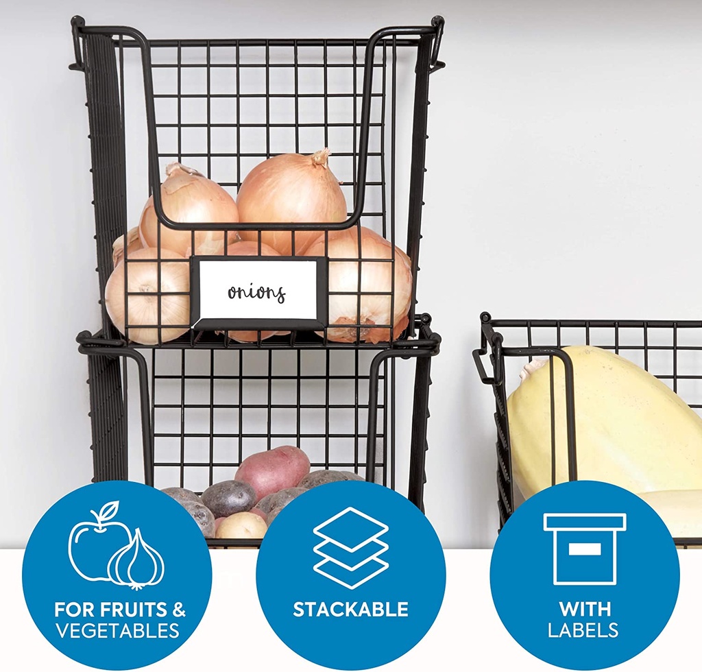 Classico Stackable Pantry Basket 10 Inch