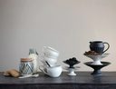Stoneware Pedestals with Matte Finish, 2 Colors