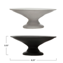 Stoneware Pedestals with Matte Finish, 2 Colors