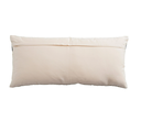 Striped Lumbar Pillow with Gold Metallic Thread 36x16in