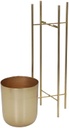 Metal Planter on Stand Gold 40in