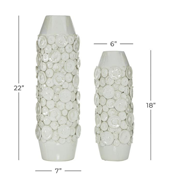 Stoneware Mushroom Vase 23in