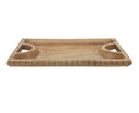 Wood Scalloped Edge Tray 25in x 15in