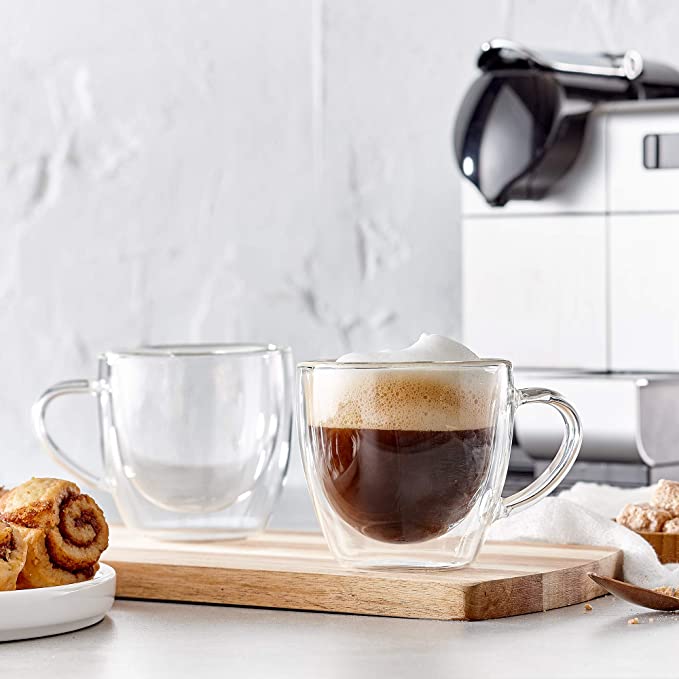 Barista Double Walled Cappuccino Mug Set of 2