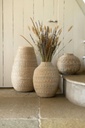 Seagrass & Bamboo Vase 18in